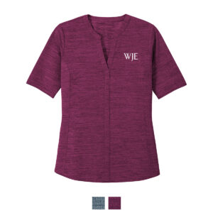 Port Authority Stretch Heather Open Neck Top - Women's